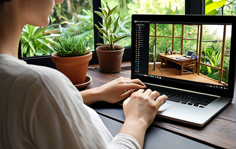 **

"A person working comfortably at a dedicated home workspace, balancing a laptop with a view of a relaxing garden. Focus on ergonomic setup and clear separation between work and personal life. Soft, natural lighting. Style: Realistic, cozy, inviting."

**
